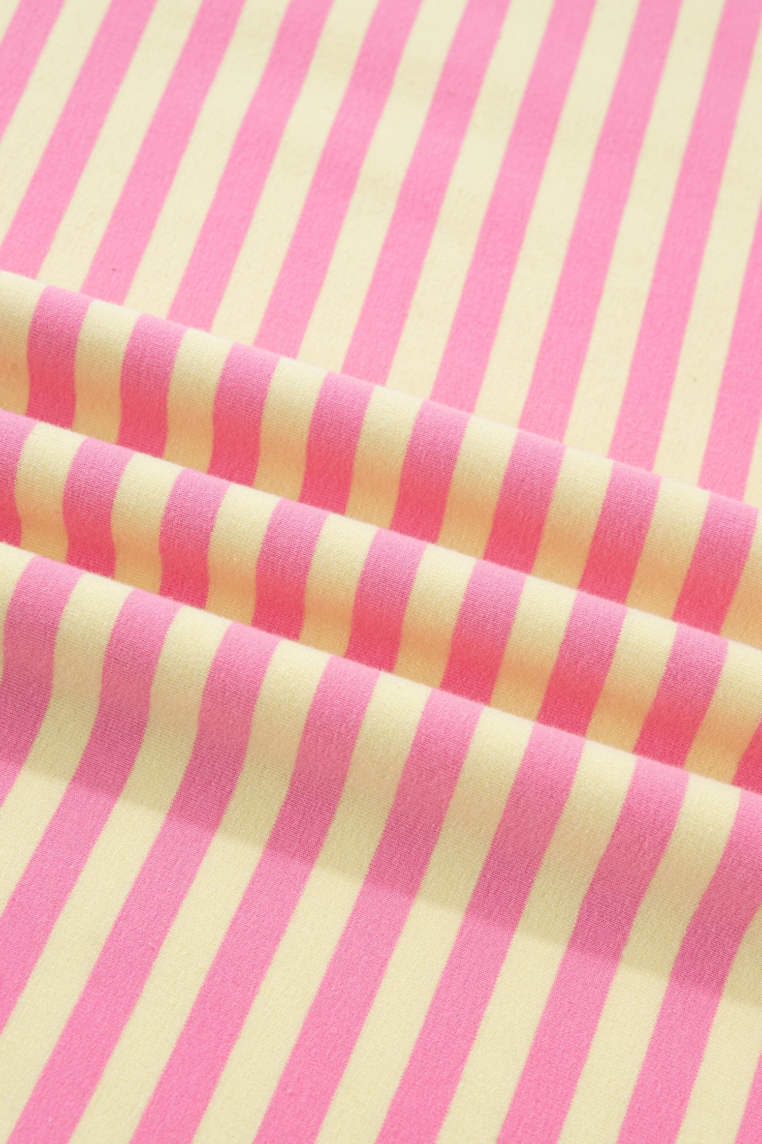 Rose Stripe Boxy Tee Drawstring Elastic Waist Plus Size Short Set