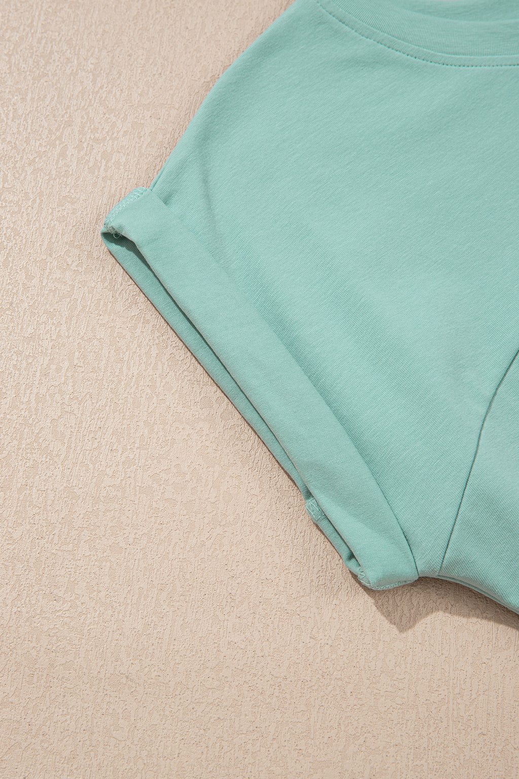 Moonlight Jade Solid Color Cropped Tank Top and Jogger Pants Set