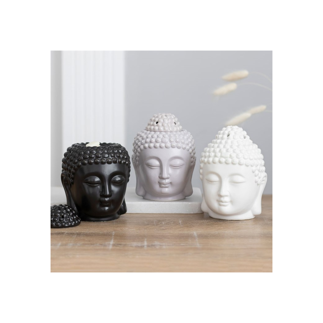 White Buddha Head Oil Burner