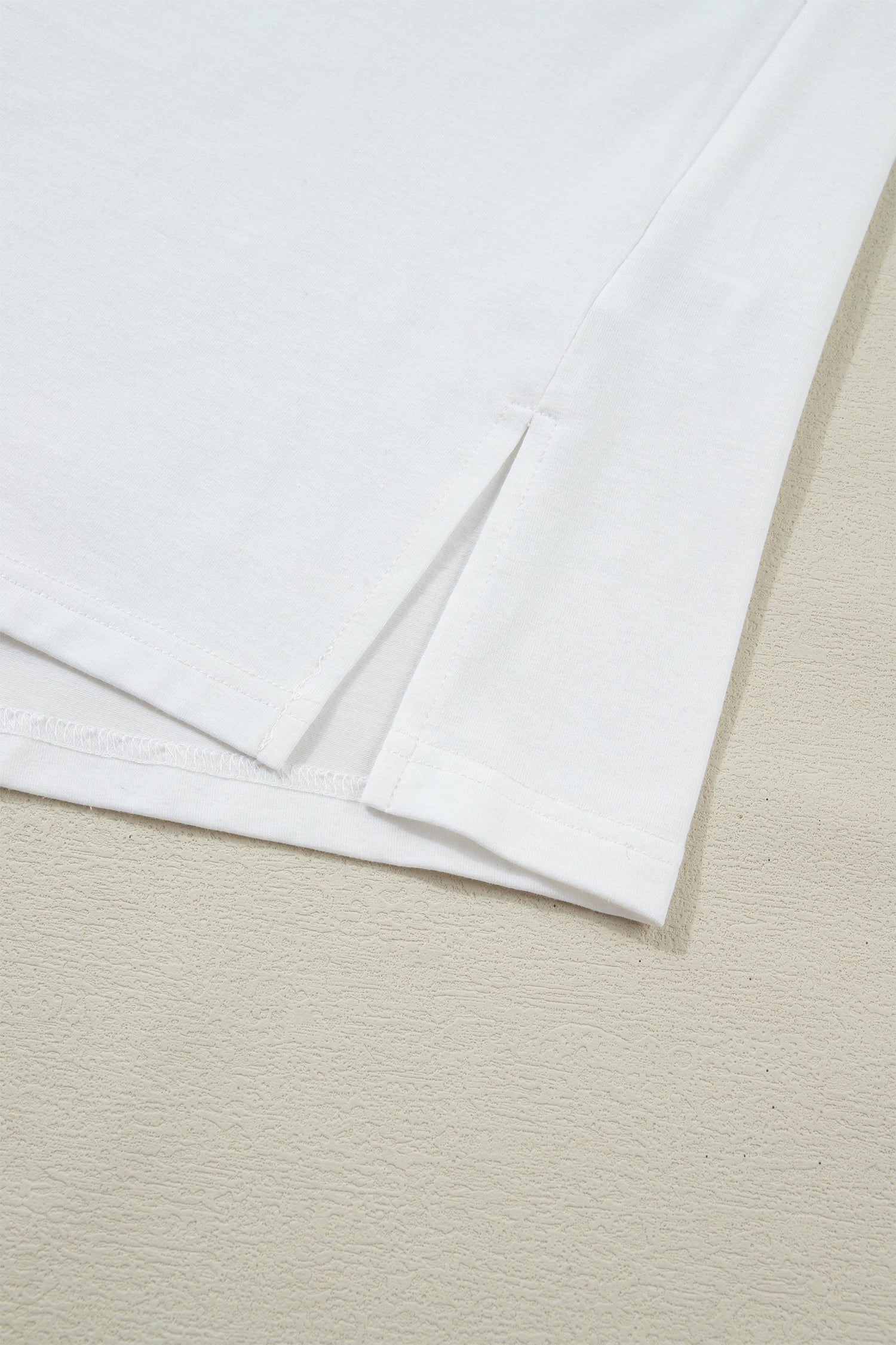 White Striped Color Block Patchwork Polo Collar Half Sleeve T Shirt