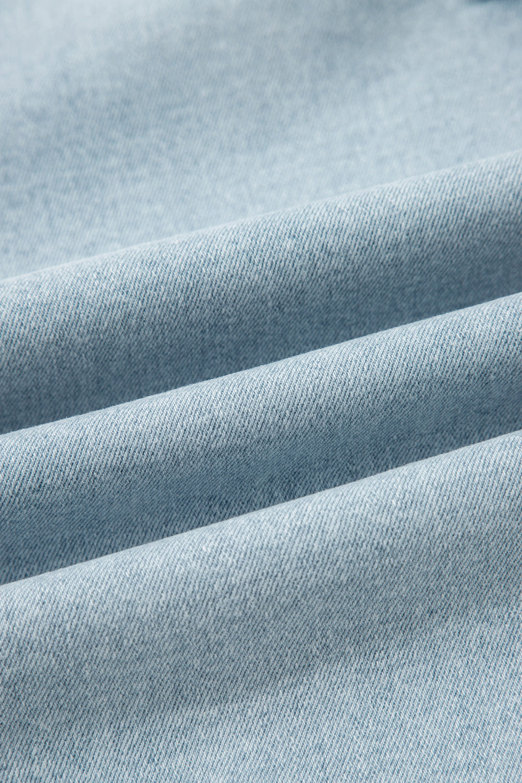 Beau Blue Frayed Cropped Barrel Jeans