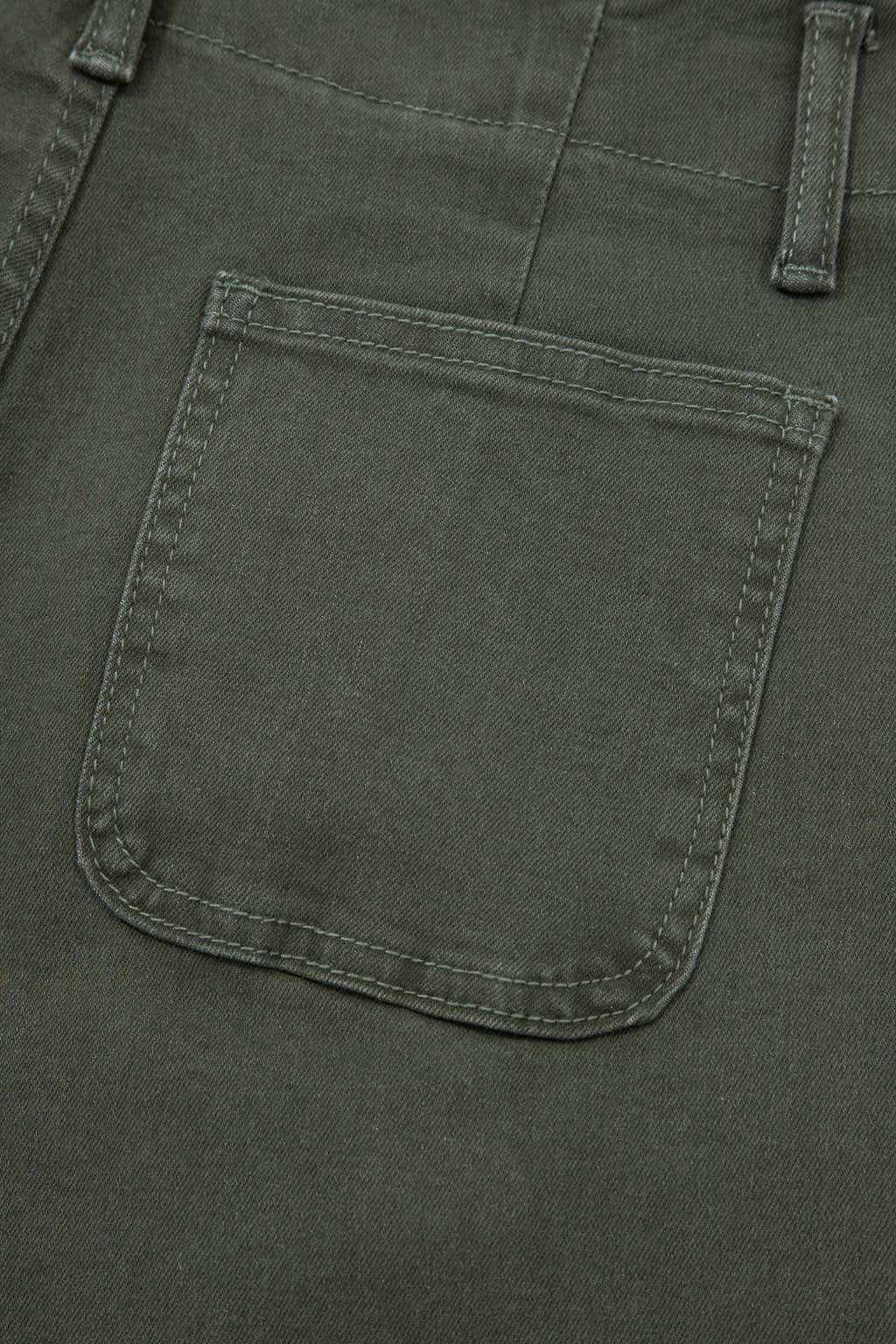 Mist Green 2-Button High Waist Wide Leg Jeans