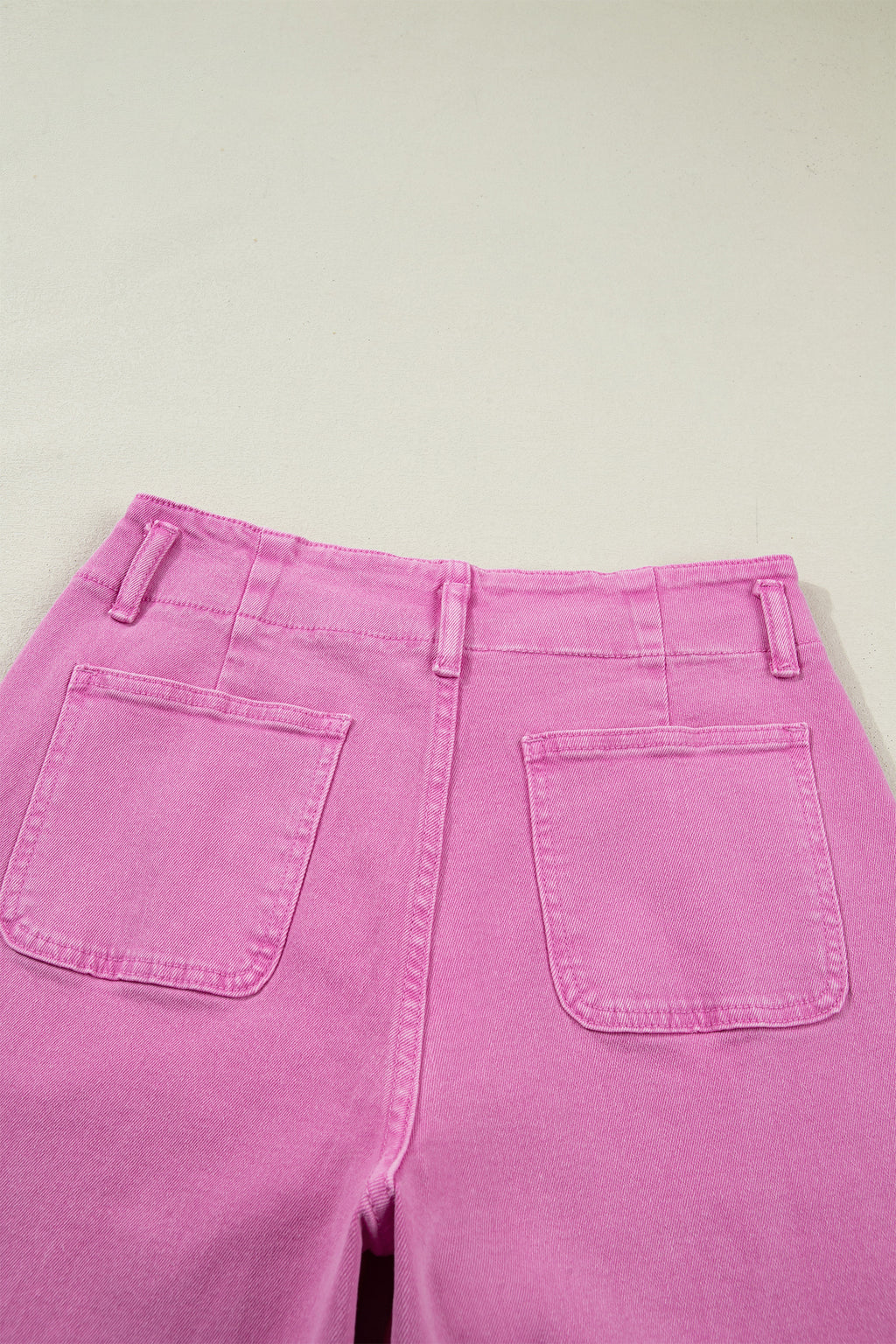 Bonbon 2-Button High Waist Wide Leg Jeans