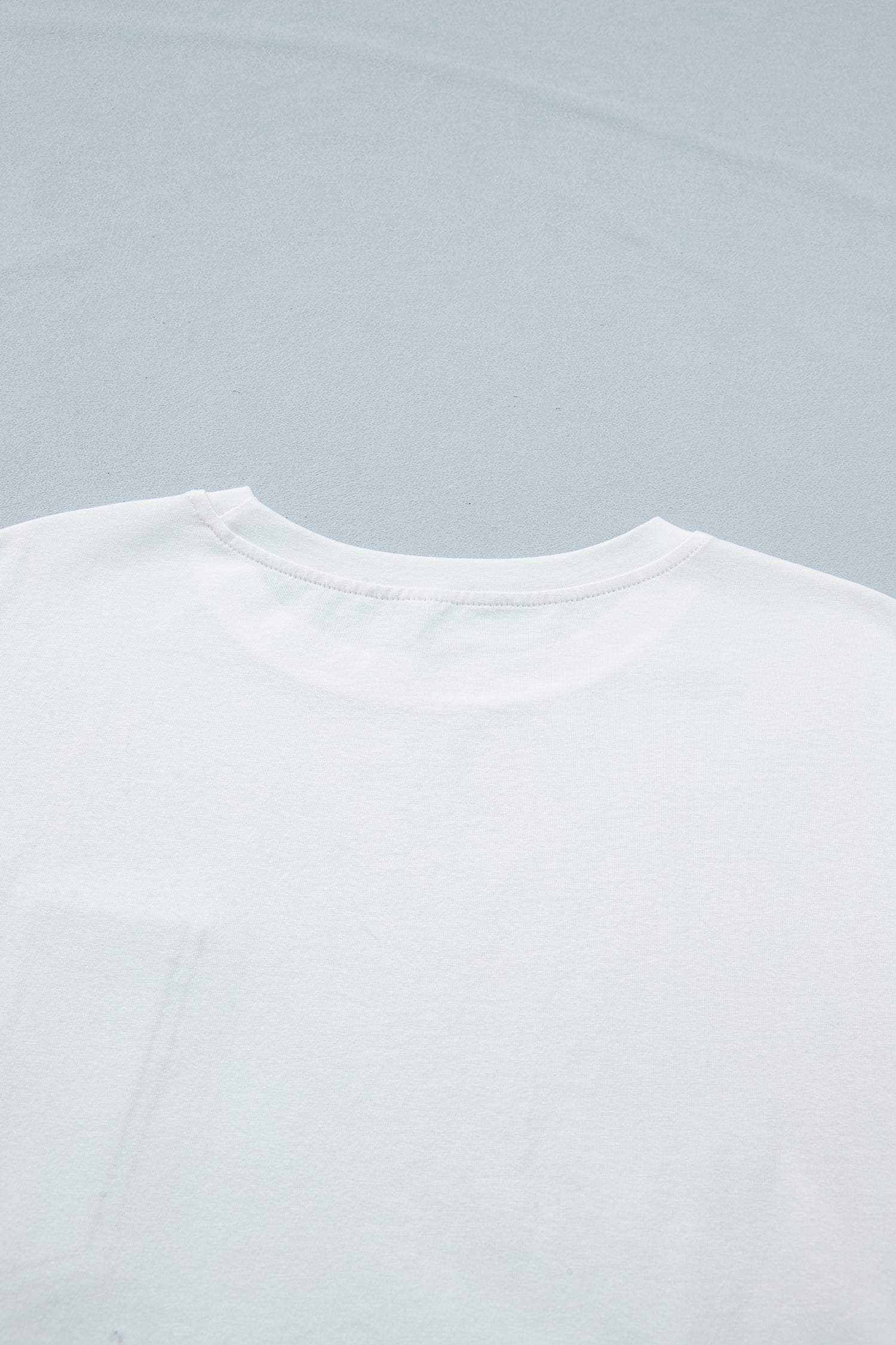 White Color Block Chest Pocket Patched Casual Short Sleeve Top