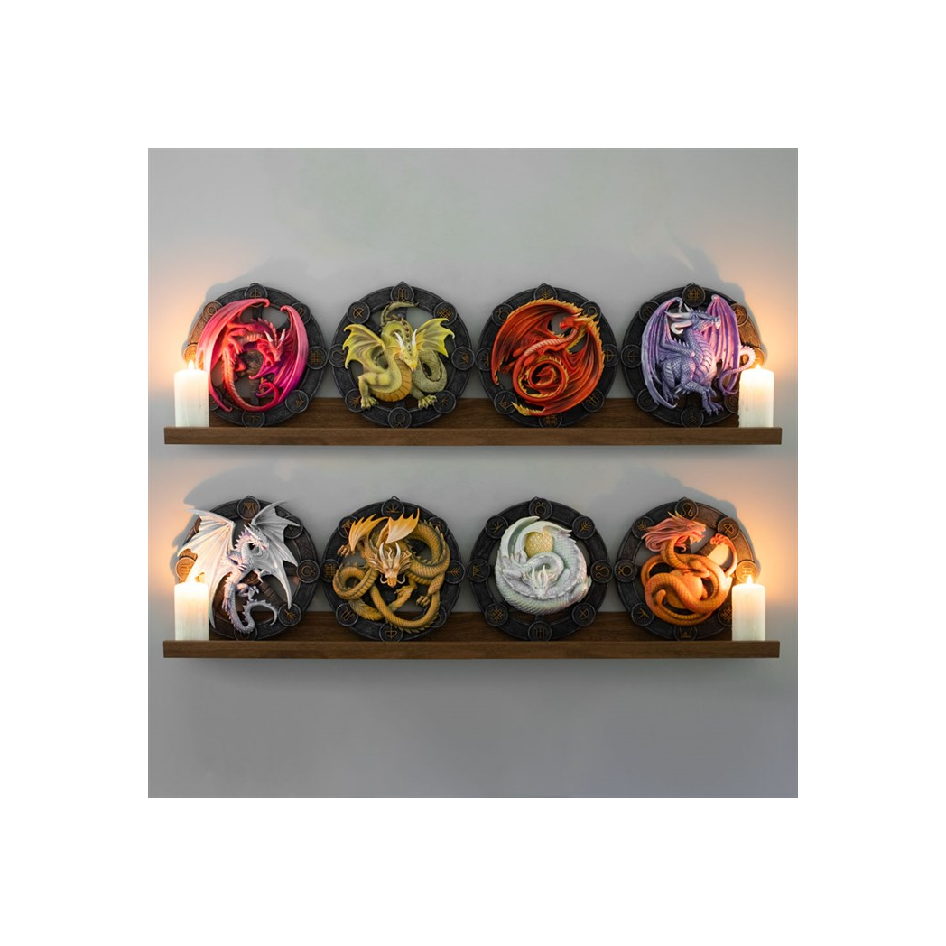 Ostara Dragon Resin Wall Plaque by Anne Stokes