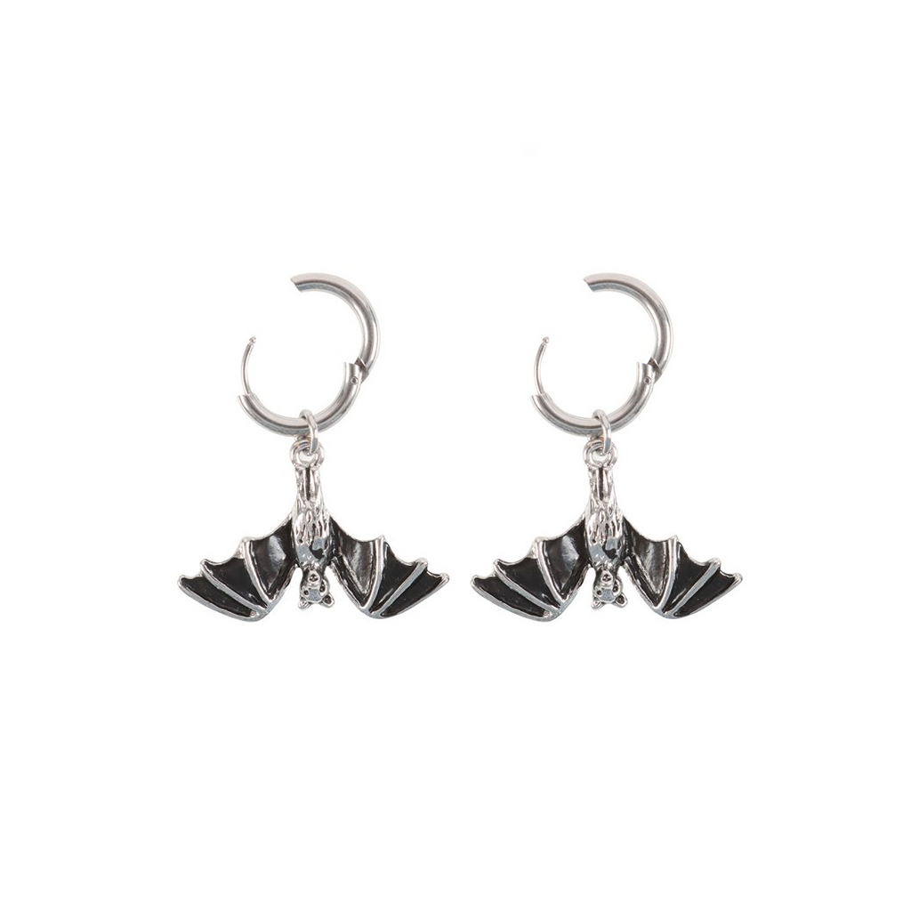 Hanging Bat Earrings