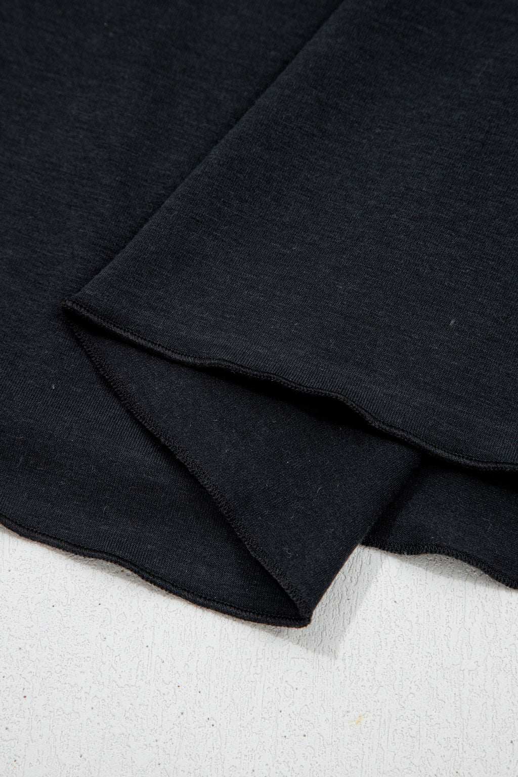 Black Asymmetric Shoulder Detail Short Sleeve Plus Size Maxi Dress