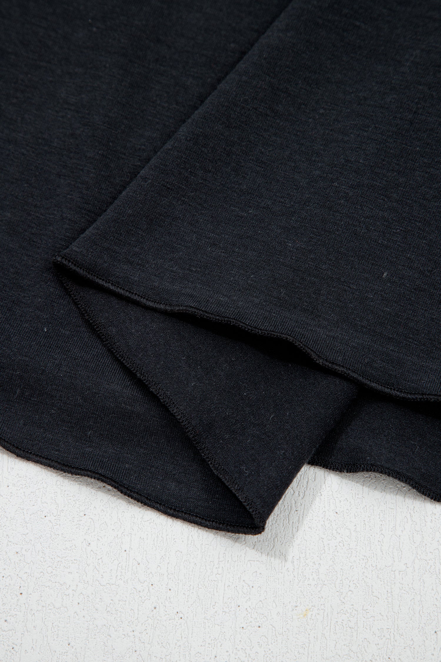 Black Asymmetric Shoulder Detail Short Sleeve Plus Size Maxi Dress