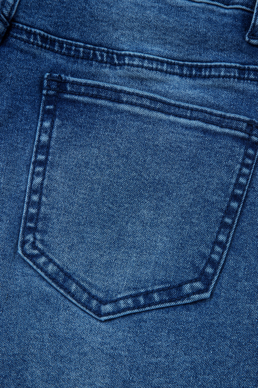 Sail Blue Frayed Cropped Barrel Jeans