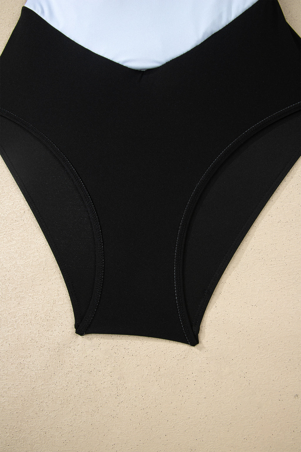 Skobeloff Contrast Trim Adjustable Straps Lace-up One Piece Swimsuit