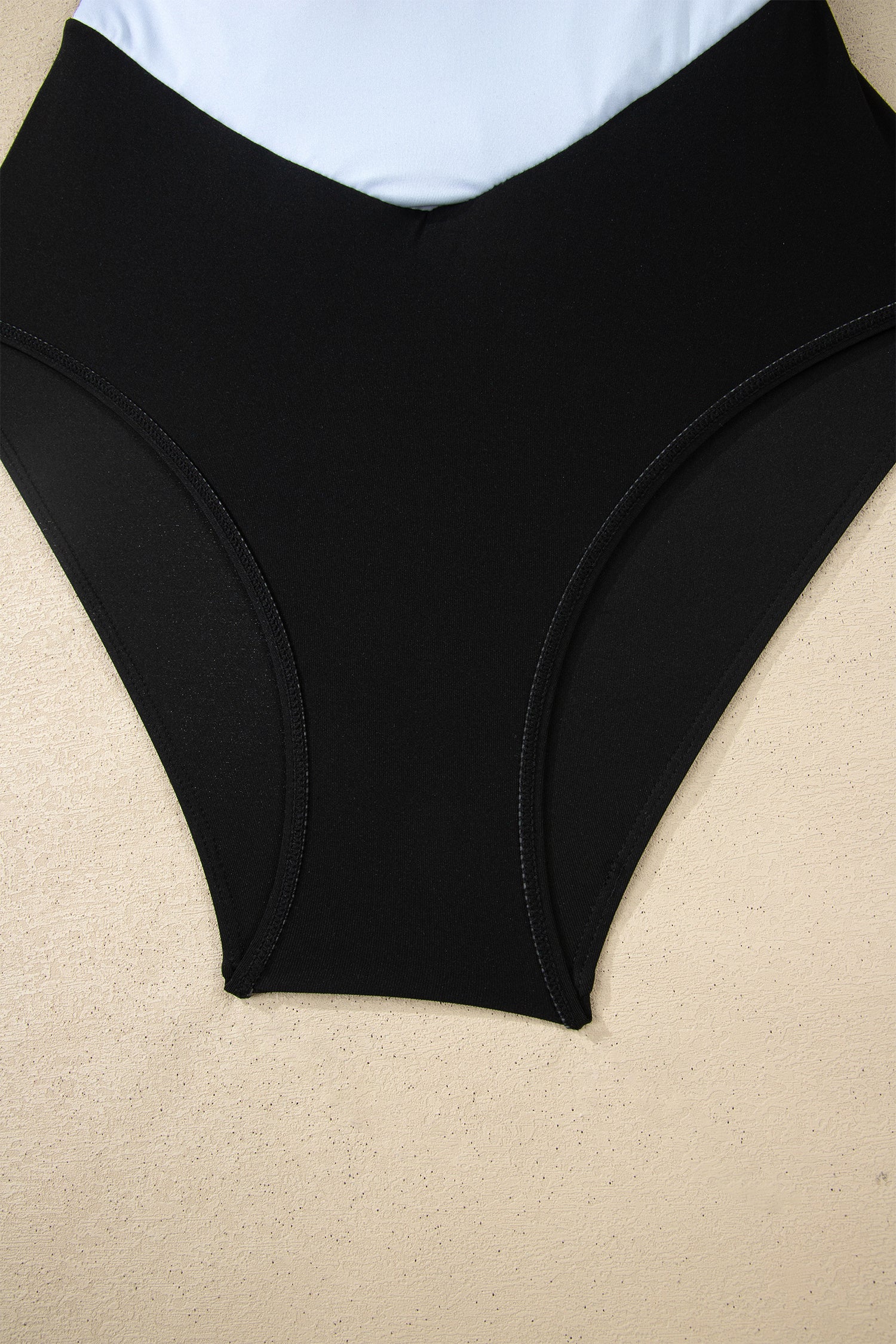 Skobeloff Contrast Trim Adjustable Straps Lace-up One Piece Swimsuit
