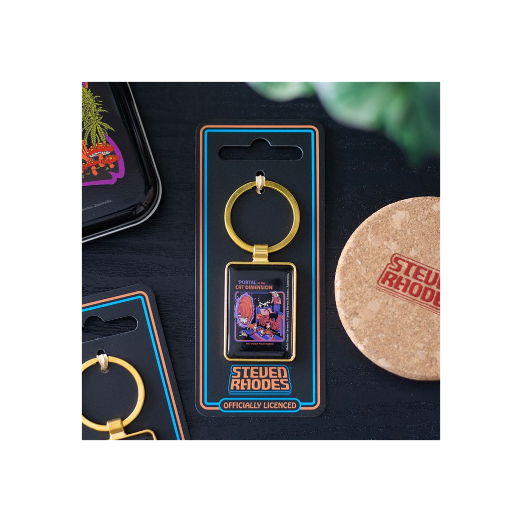 The Cat Dimension Keyring by Steven Rhodes