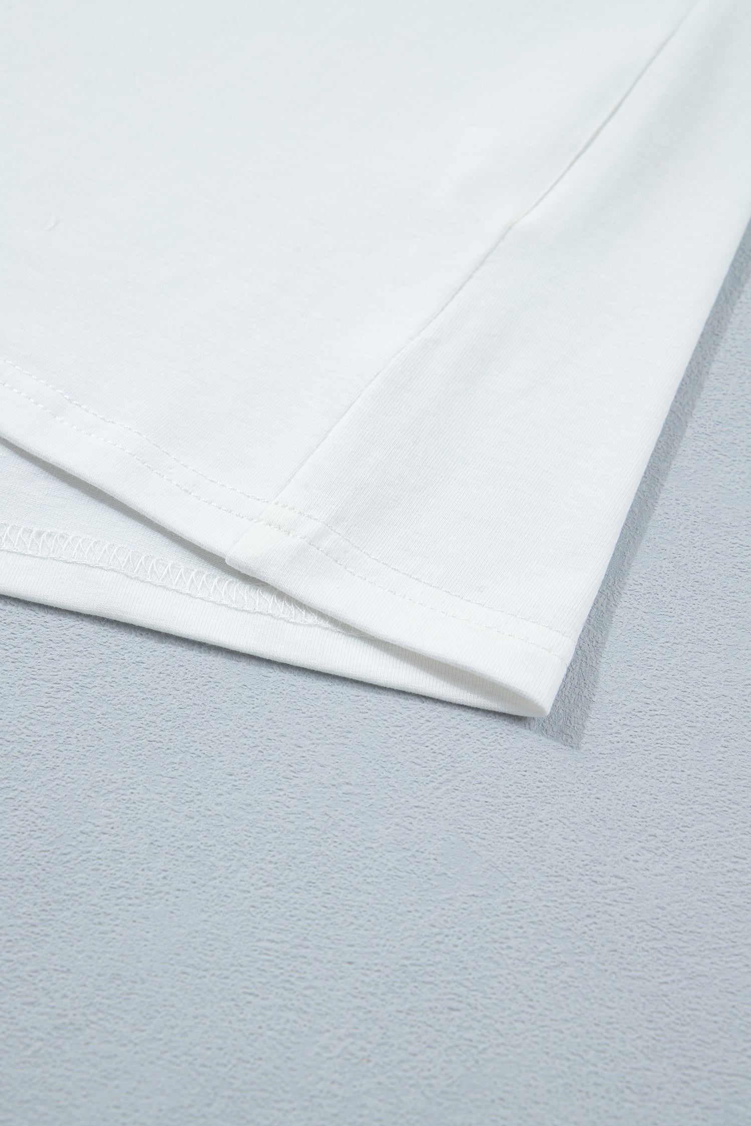 White Color Block Chest Pocket Patched Casual Short Sleeve Top
