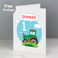 Personalised Tractor Birthday Card
