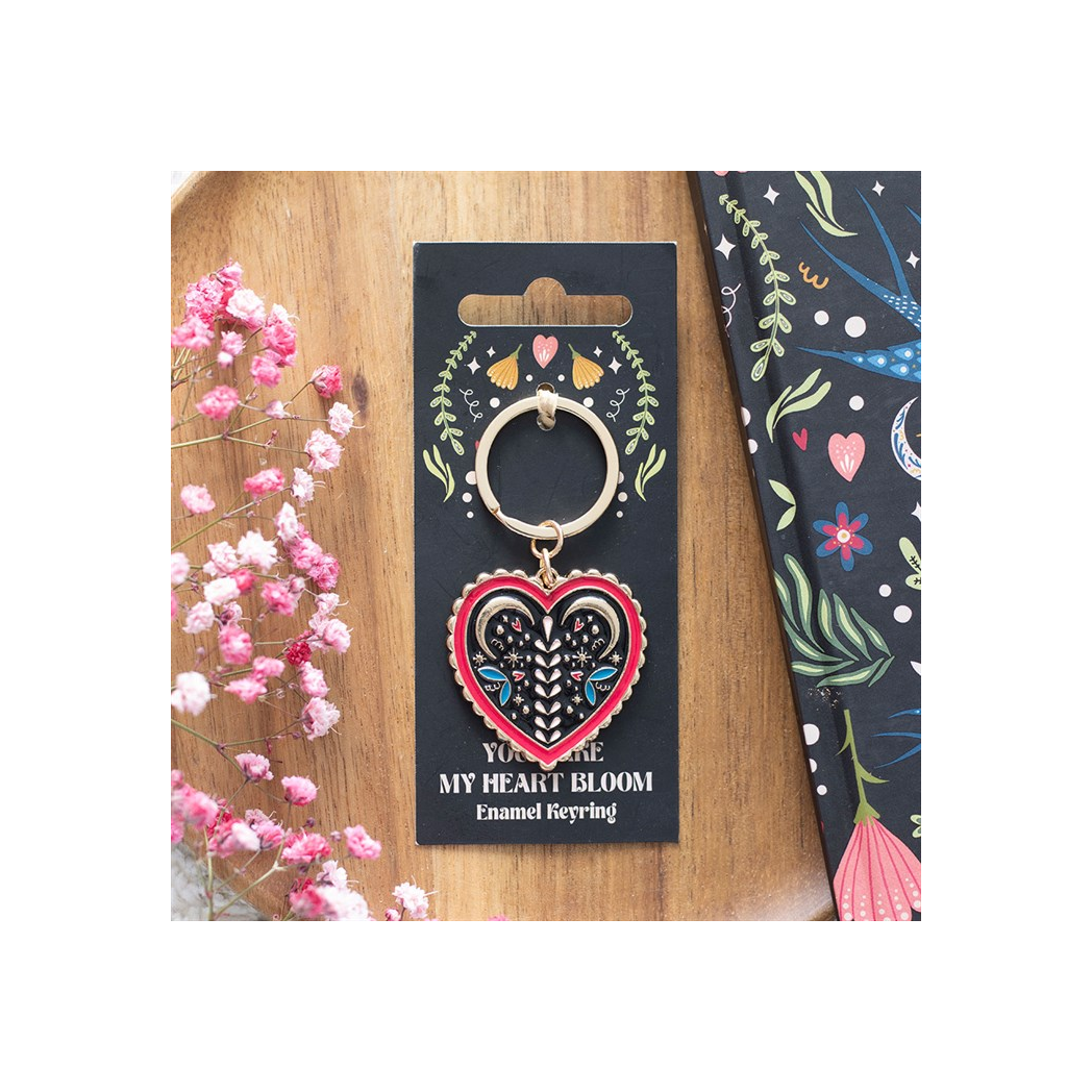 Folk Heart Keyring