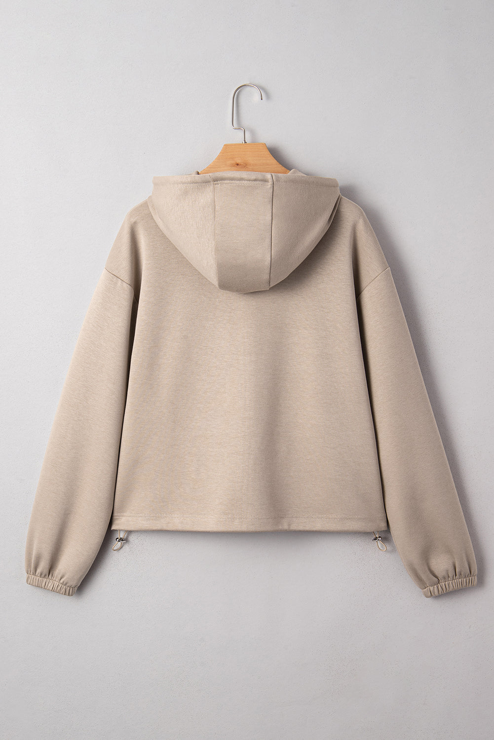 Goat Contrast Bow Embroidered Zip Up Jacket Hoodie