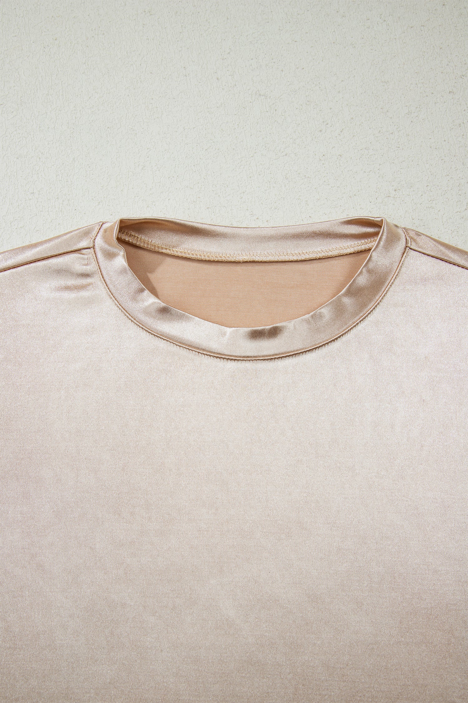 Gold Round Neck Metallic Tank Top