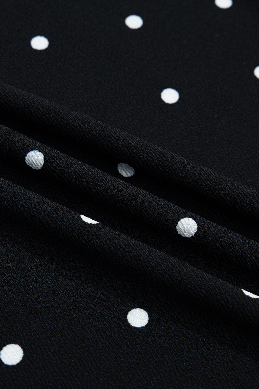 Black Plus Size Dotted Casual T Shirt