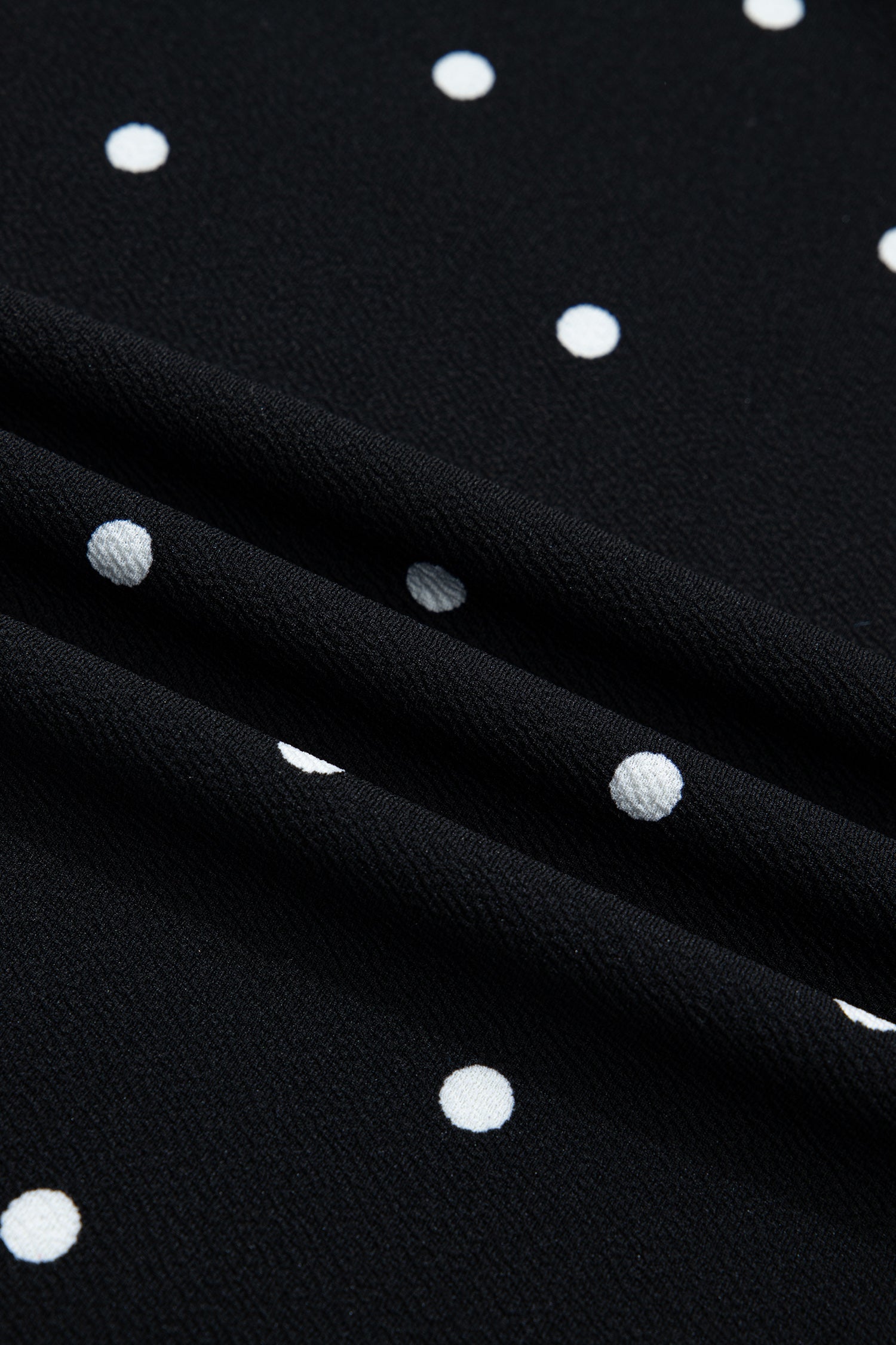Black Plus Size Dotted Casual T Shirt