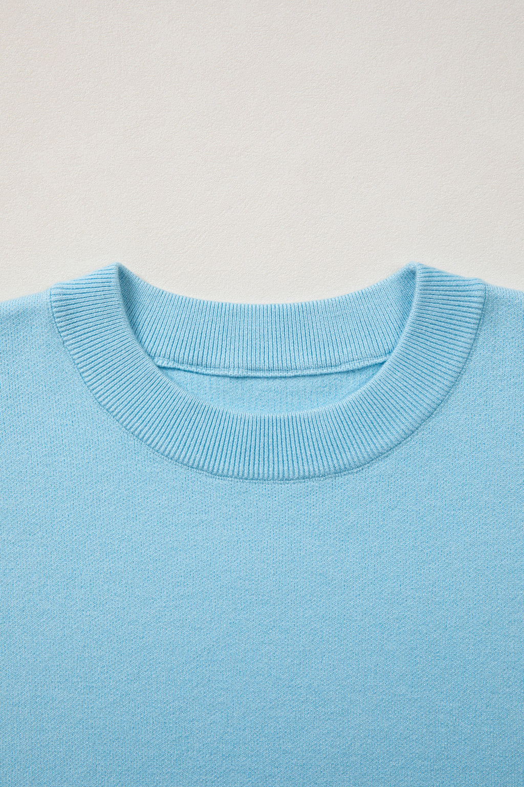 Myosotis Scalloped Hem 3/4 Sleeve Sweater Top