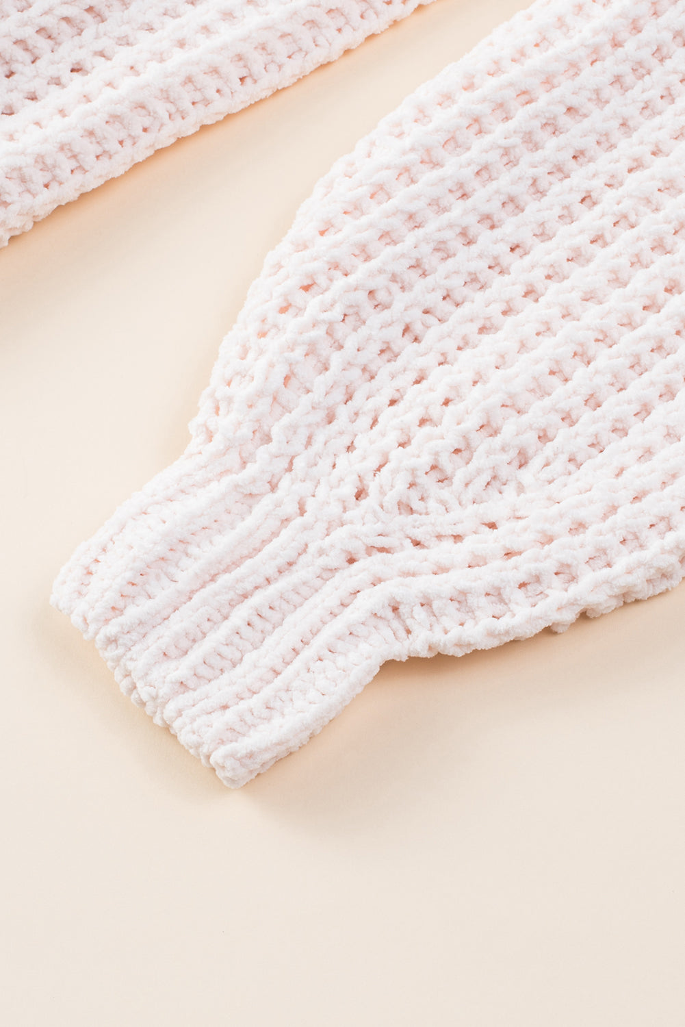 Pink Buttoned Front Drop Shoulder Knitted Cardigan