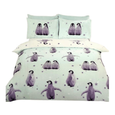 Starry Penguins Ice Reversible Duvet Set Double