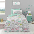 Kids Dinosaur Doodle Single Duvet Set & Pillowcase