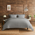 Newry Premium Striped Duvet Set Grey